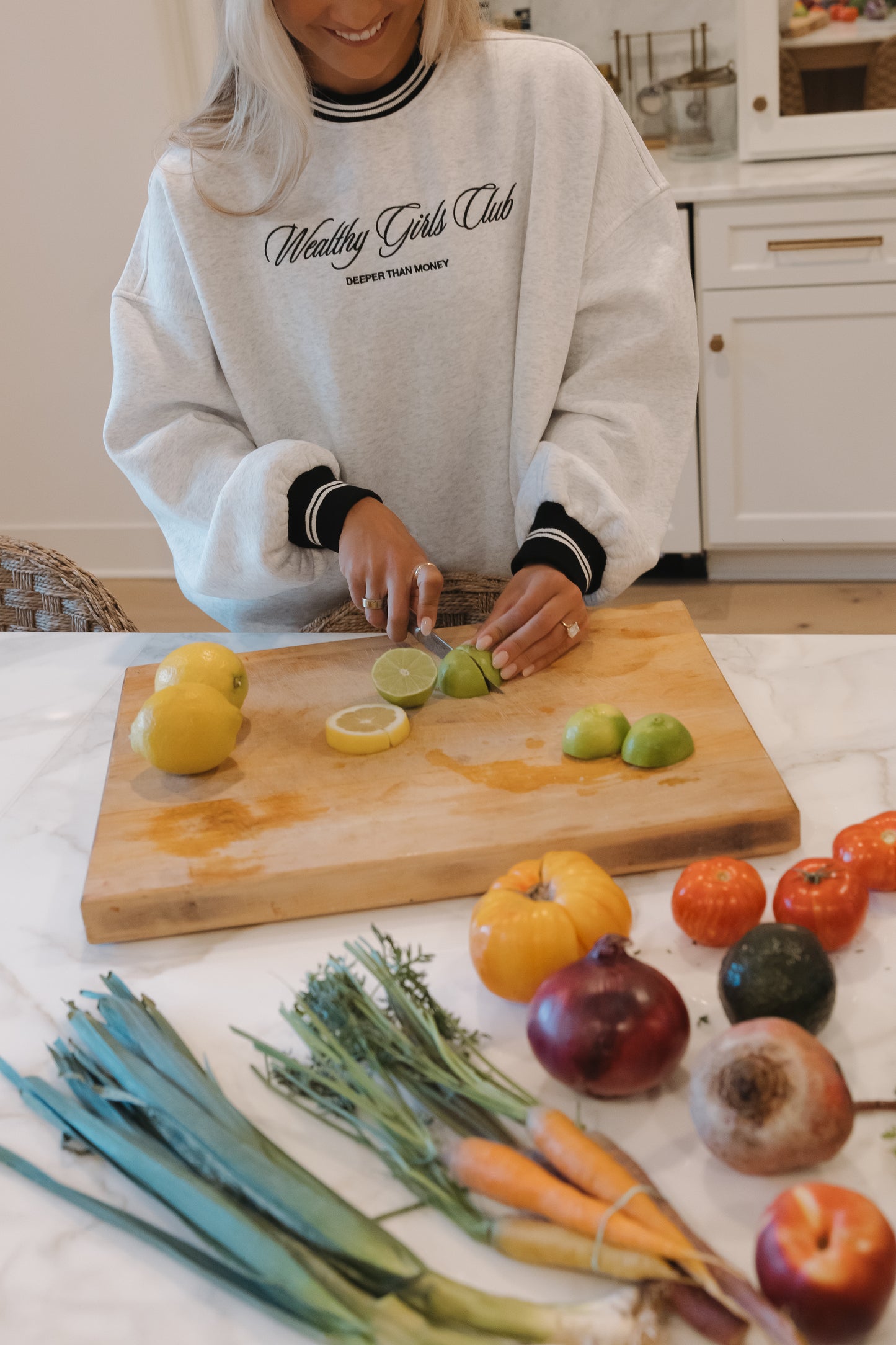 Wealthy Girls Club Crewneck Sweatshirt